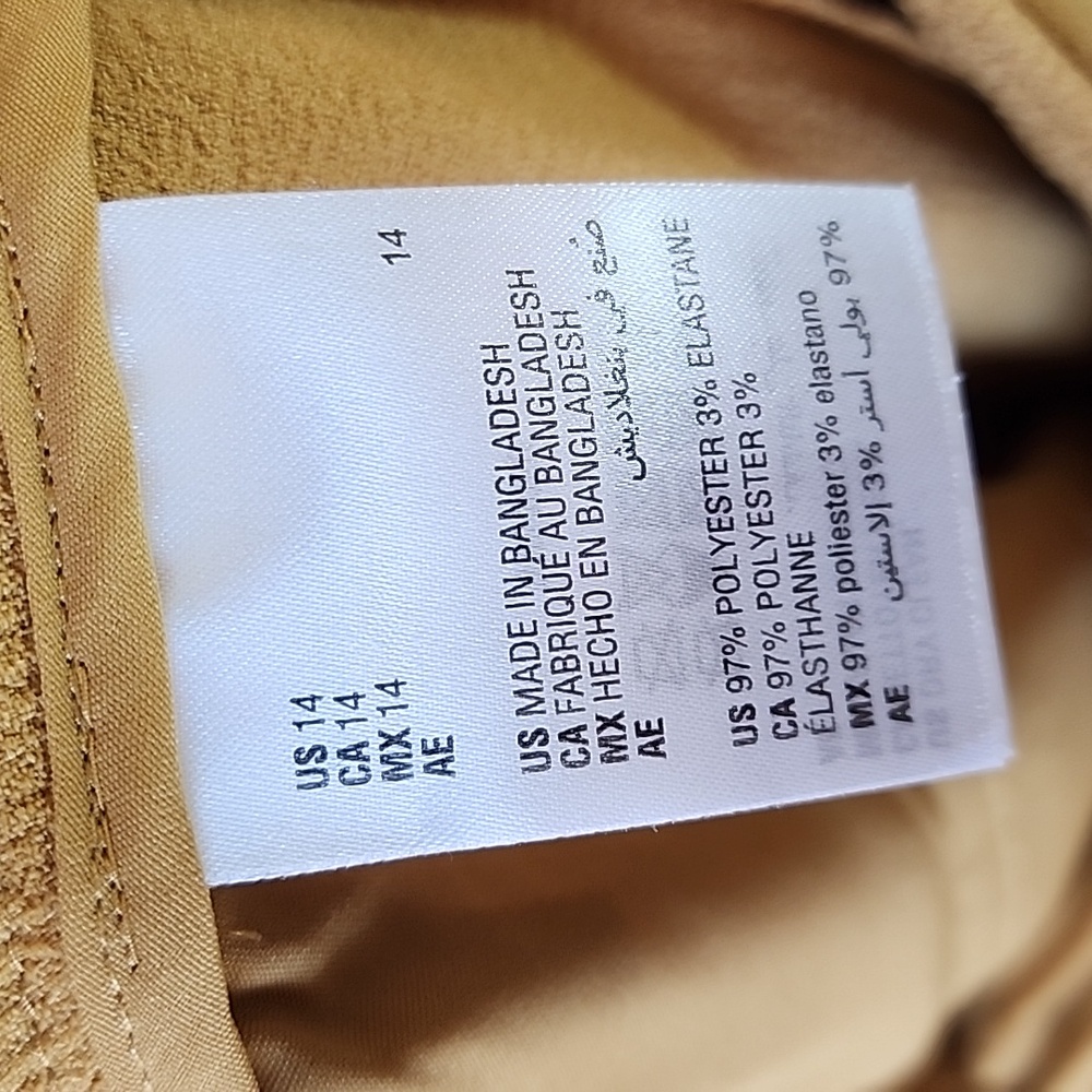 BAR III | Mustard Yellow Tie Waisted Suit  Trousers - Picture 5 of 6